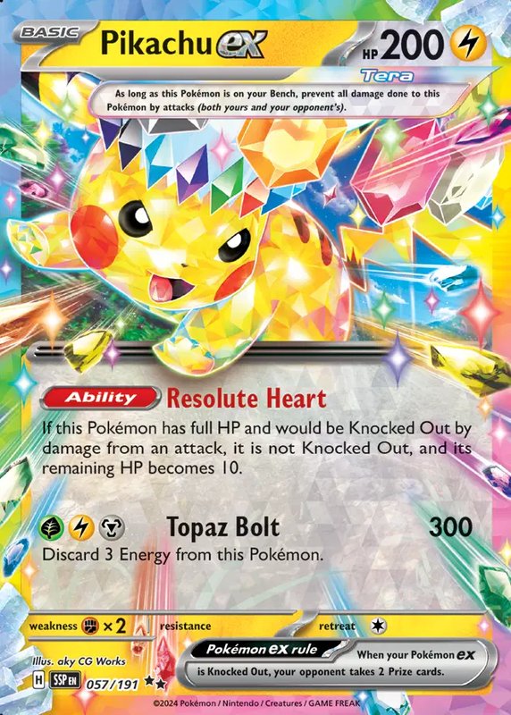 Pikachu ex — Surging Sparks 057/191