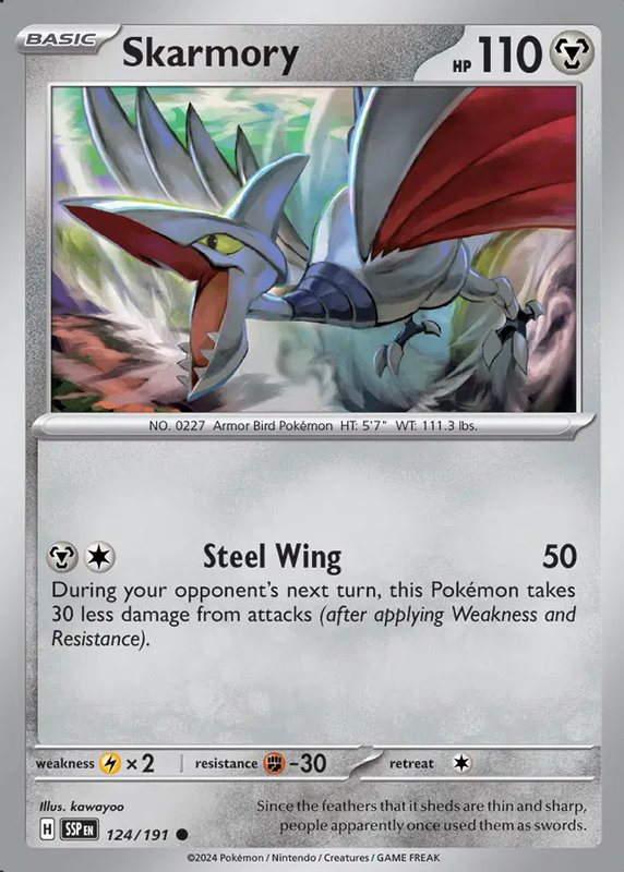 Skarmory — Surging Sparks 124/191