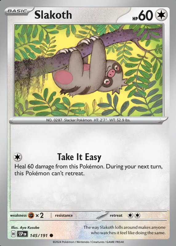 Slakoth — Surging Sparks 145/191