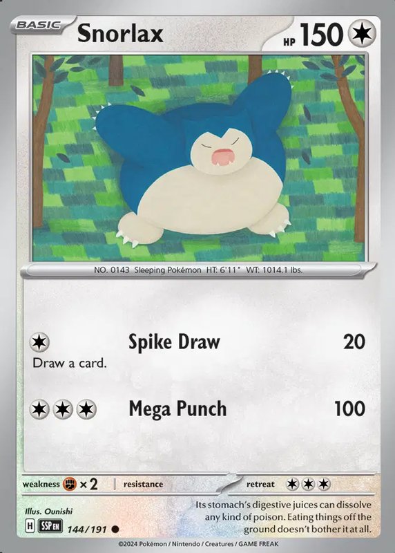 Snorlax — Surging Sparks 144/191