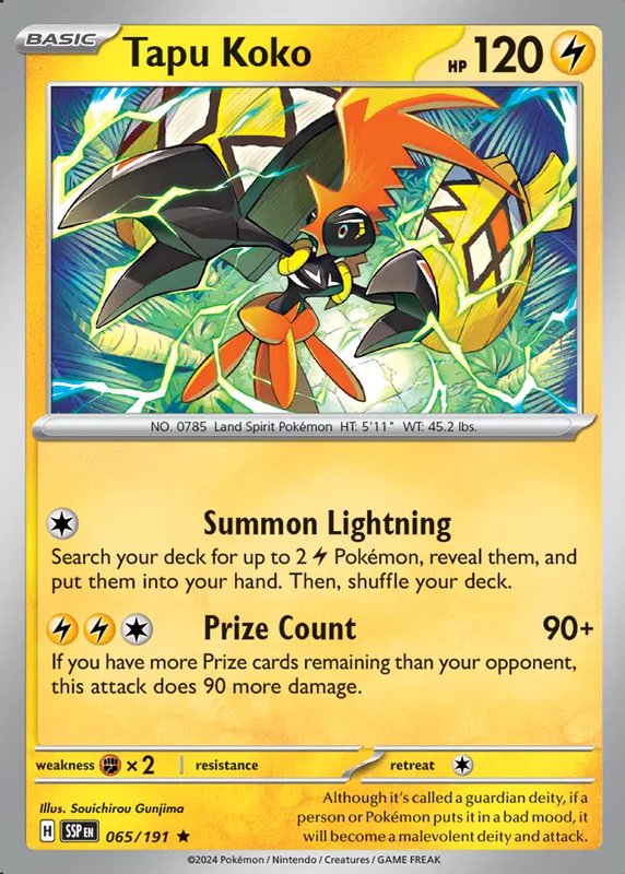 Tapu Koko — Surging Sparks 065/191