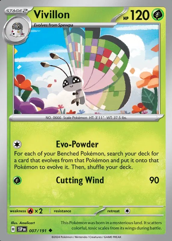 Vivillon — Surging Sparks 007/191