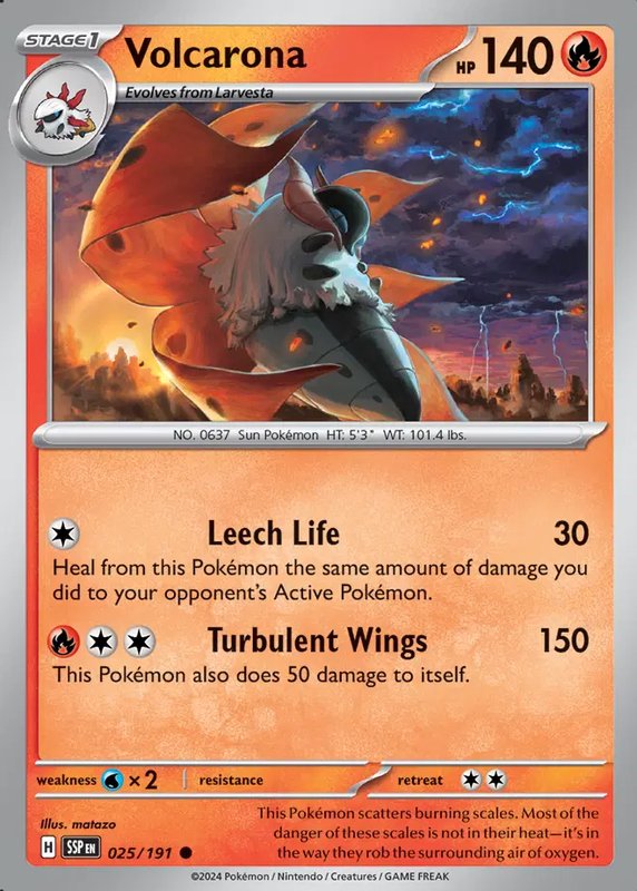 Volcarona — Surging Sparks 025/191