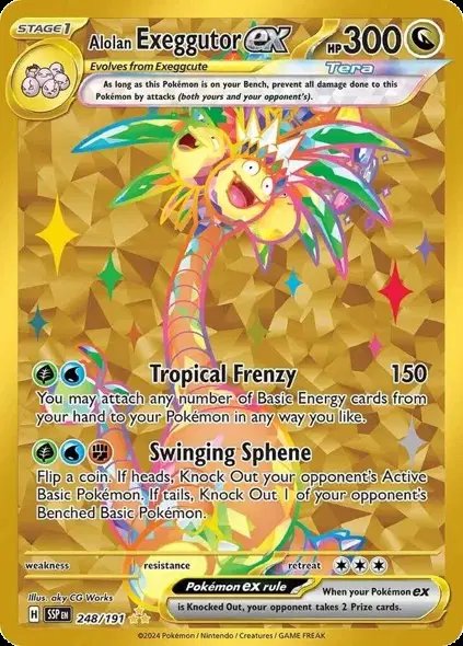 Alolan Exeggutor ex — Surging Sparks 248/191