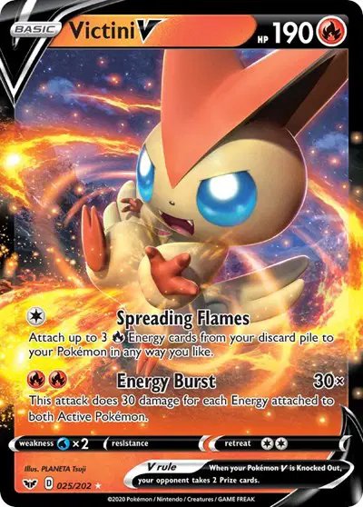Victini V — Sword & Shield Base Set 025/202