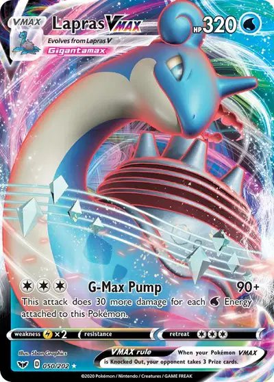 Lapras VMAX — Sword & Shield Base Set 050/202