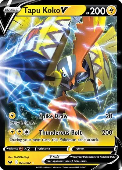 Tapu Koko V — Sword & Shield Base Set 072/202