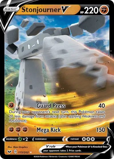 Stonjourner V — Sword & Shield Base Set 115/202
