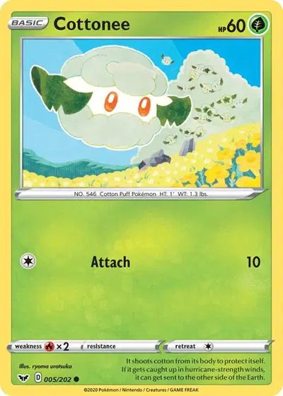 Cottonee — Sword & Shield Base Set 005/202