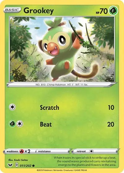 Grookey (011) — Sword & Shield Base Set 011/202