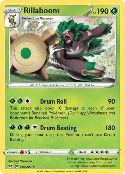 Rillaboom (015) — Sword & Shield Base Set 015/202