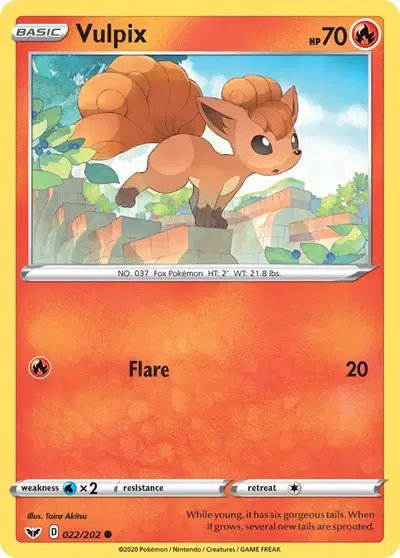 Vulpix — Sword & Shield Base Set 022/202