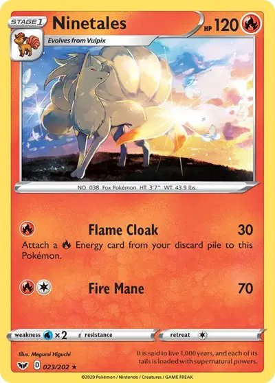 Ninetales — Sword & Shield Base Set 023/202