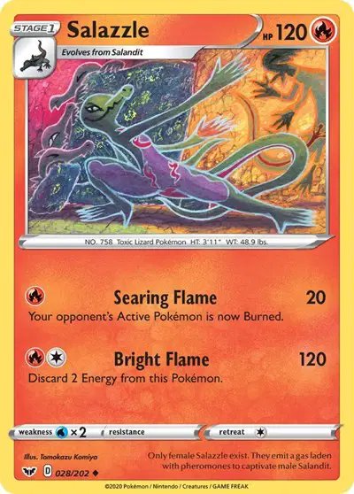 Salazzle — Sword & Shield Base Set 028/202