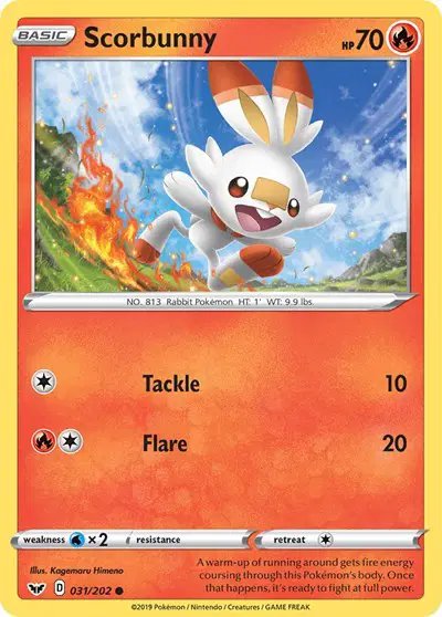 Scorbunny (031) — Sword & Shield Base Set 031/202