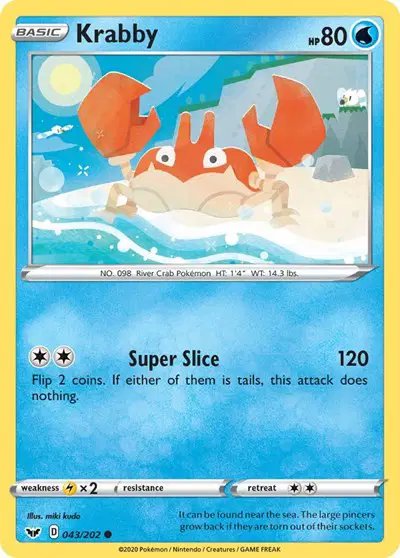 Krabby (043) — Sword & Shield Base Set 043/202