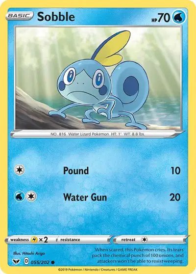 Sobble (055) — Sword & Shield Base Set 055/202