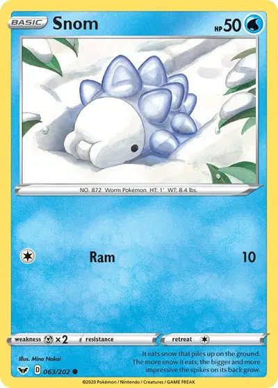 Snom — Sword & Shield Base Set 063/202