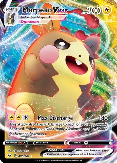Morpeko VMAX — Sword & Shield Base Set 080/202
