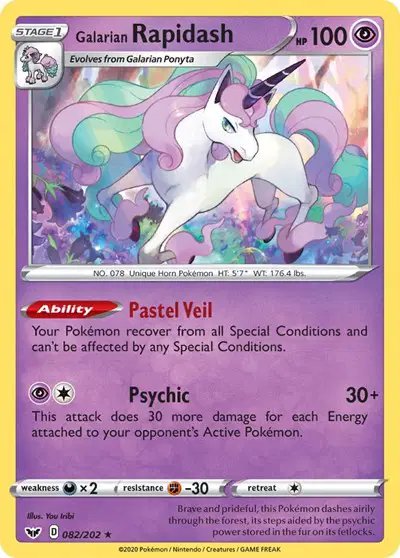 Galarian Rapidash — Sword & Shield Base Set 082/202