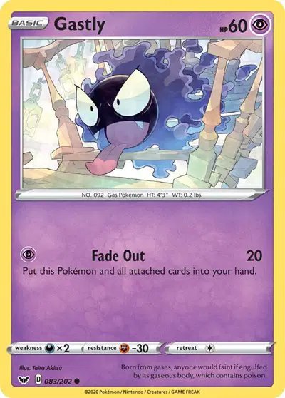 Gastly — Sword & Shield Base Set 083/202