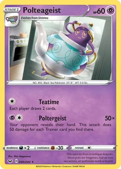 Polteageist — Sword & Shield Base Set 090/202