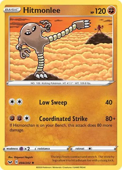 Hitmonlee — Sword & Shield Base Set 094/202