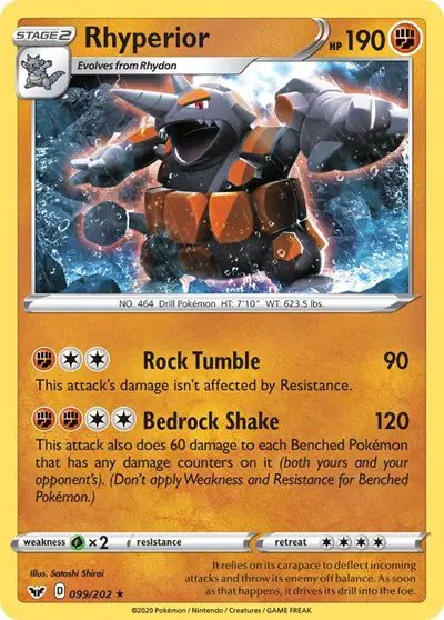 Rhyperior — Sword & Shield Base Set 099/202