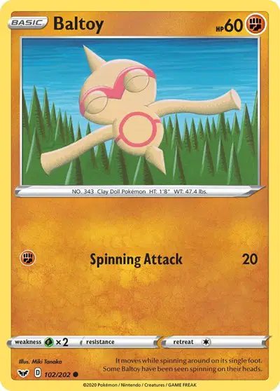 Baltoy (102) — Sword & Shield Base Set 102/202
