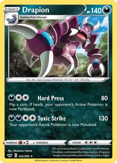 Drapion — Sword & Shield Base Set 122/202