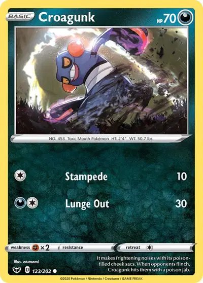 Croagunk — Sword & Shield Base Set 123/202
