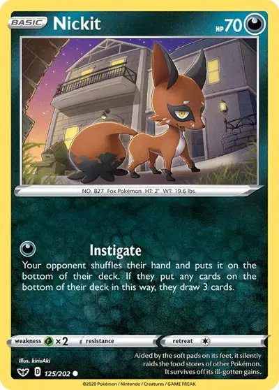 Nickit — Sword & Shield Base Set 125/202