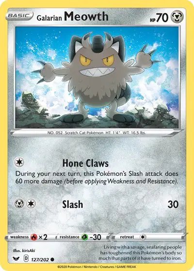 Galarian Meowth — Sword & Shield Base Set 127/202