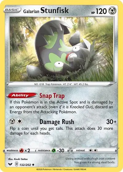 Galarian Stunfisk — Sword & Shield Base Set 132/202