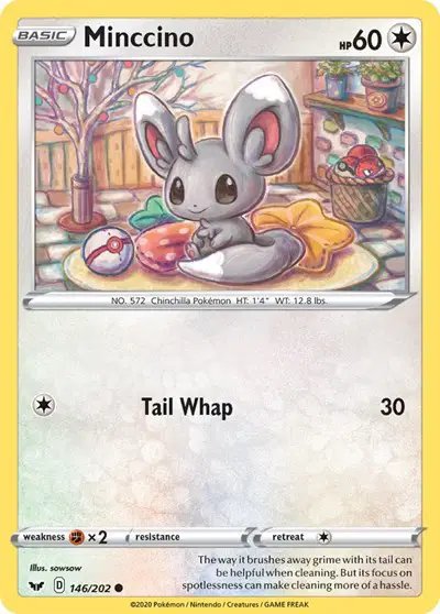 Minccino (146) — Sword & Shield Base Set 146/202