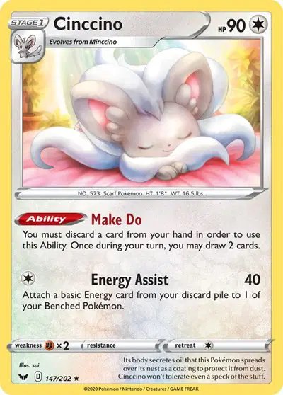 Cinccino — Sword & Shield Base Set 147/202