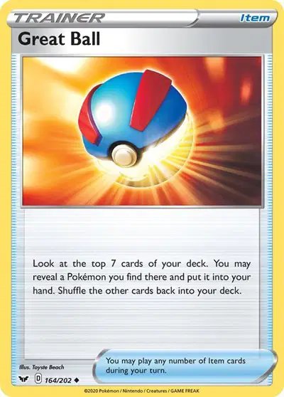 Great Ball — Sword & Shield Base Set 164/202