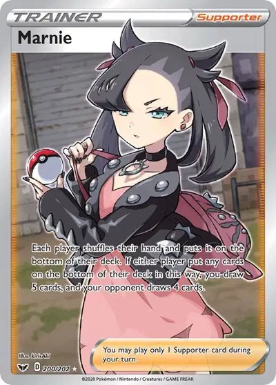 Marnie (Full Art) — Sword & Shield Base Set 200/202