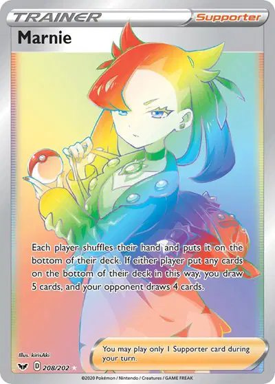 Marnie (Secret) — Sword & Shield Base Set 208/202