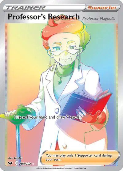 Professor's Research (Secret) — Sword & Shield Base Set 209/202