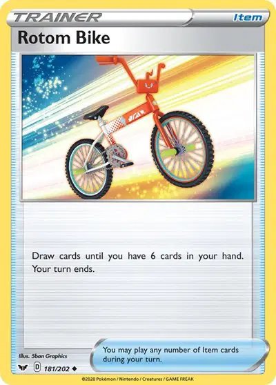 Rotom Bike — Sword & Shield Base Set 181/202