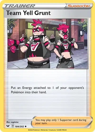 Team Yell Grunt — Sword & Shield Base Set 184/202