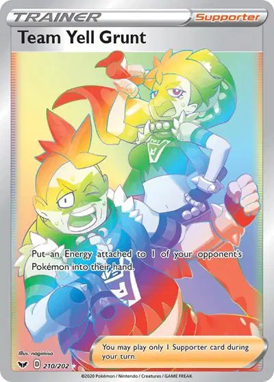 Team Yell Grunt (Secret) — Sword & Shield Base Set 210/202