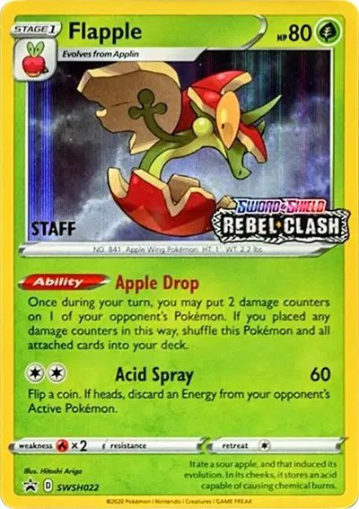 Flapple (Prerelease) [Staff] — Sword & Shield Promo SWSH022