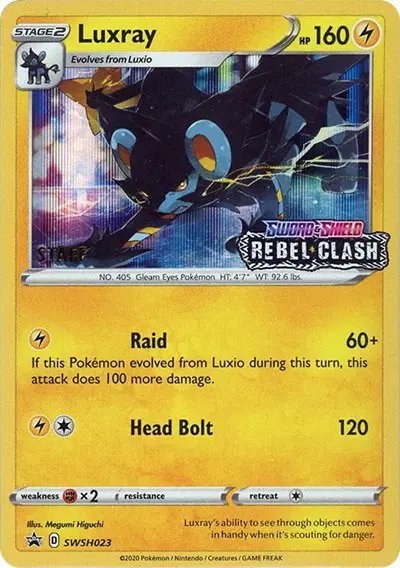 Luxray (Prerelease) [Staff] — Sword & Shield Promo SWSH023