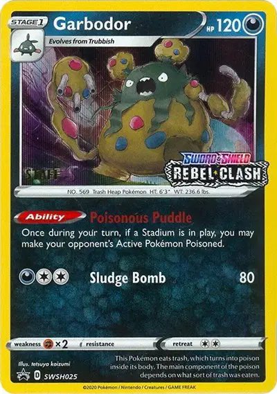 Garbodor (Prerelease) [Staff] — Sword & Shield Promo SWSH025