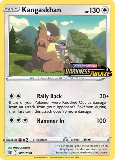 Kangaskhan (Prerelease) — Sword & Shield Promo SWSH038