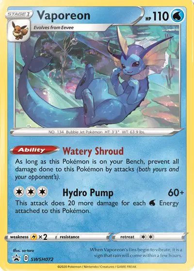 Vaporeon — Sword & Shield Promo SWSH072