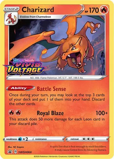 Charizard (Prerelease) — Sword & Shield Promo SWSH066