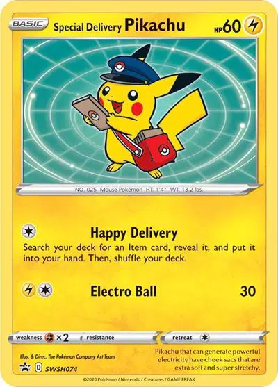 Special Delivery Pikachu — Sword & Shield Promo SWSH074